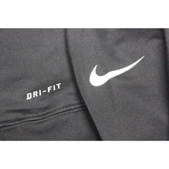 Nike Pro women's black fleece lined Dri-Fit athletic workout hoodie pullover M - Picture 8 of 11